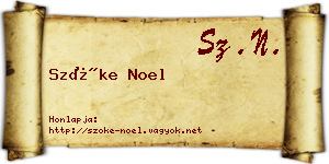 Szőke Noel névjegykártya