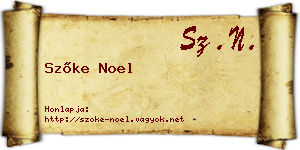 Szőke Noel névjegykártya