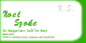 noel szoke business card